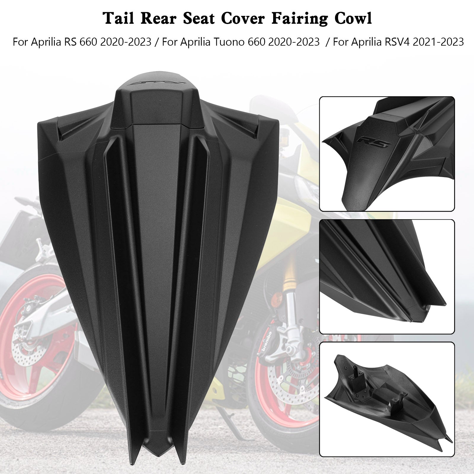 Rear Seat Cover Fairing Cowl Aprilia Tuono660 / RS660 2020-2024