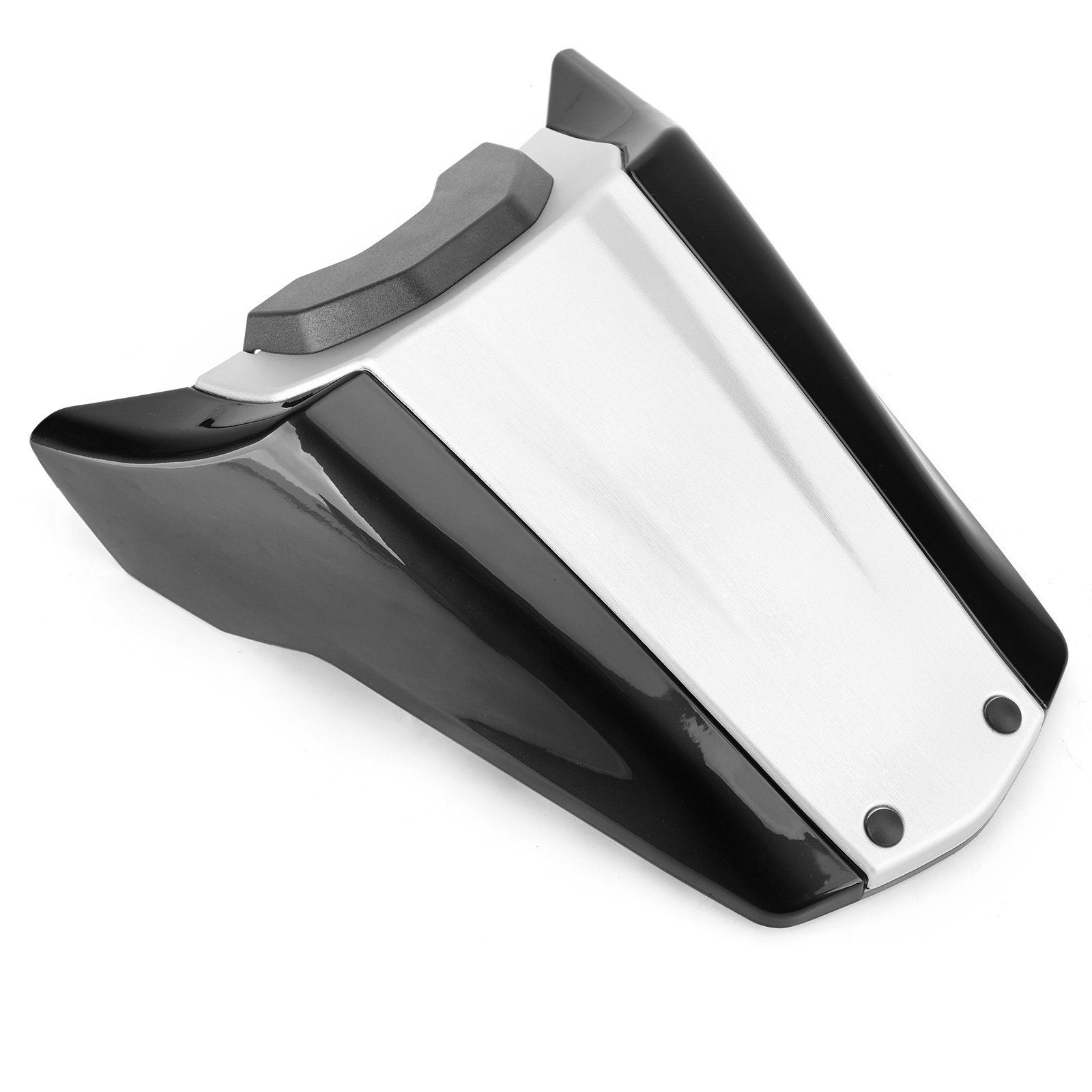 Cubierta del pasajero del asiento trasero de la motocicleta carenado de parabrisas para Honda CB1000R 19-21 negro y plateado