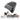 Passenger Rear Seat Leather Pillon For Davidsion FLSTF Fat Boy Black