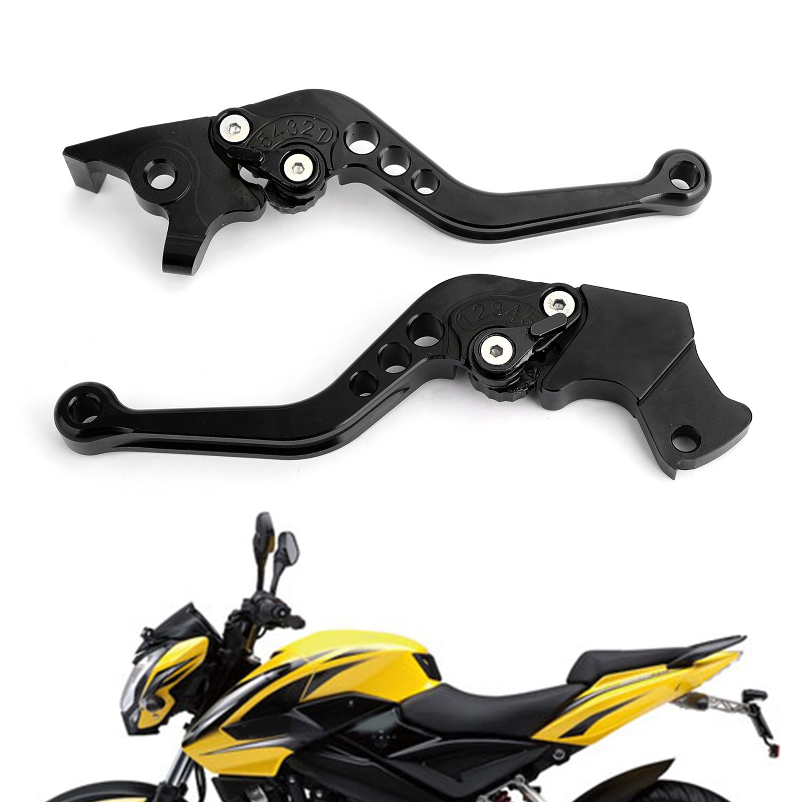 Left&Right Motorcycle Aluminum Brake Clutch Levers For MODENAS PULSAR NS RS 200 Generic