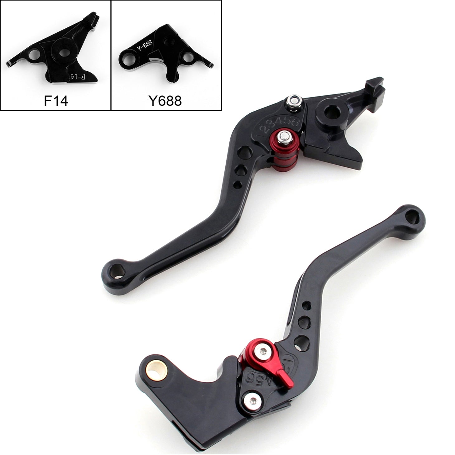 Short Brake Clutch Levers For Yamaha YZF R1 YZF R6 FZ1 FAZER R6S