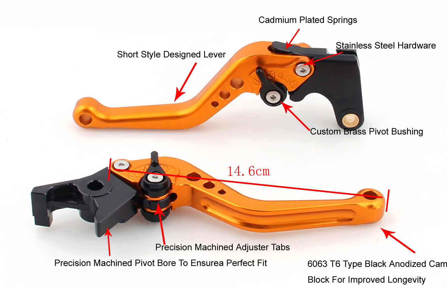 Short Brake Clutch Levers For Yamaha YZF 1000 R1 2009-2014 2013 2012 Generic