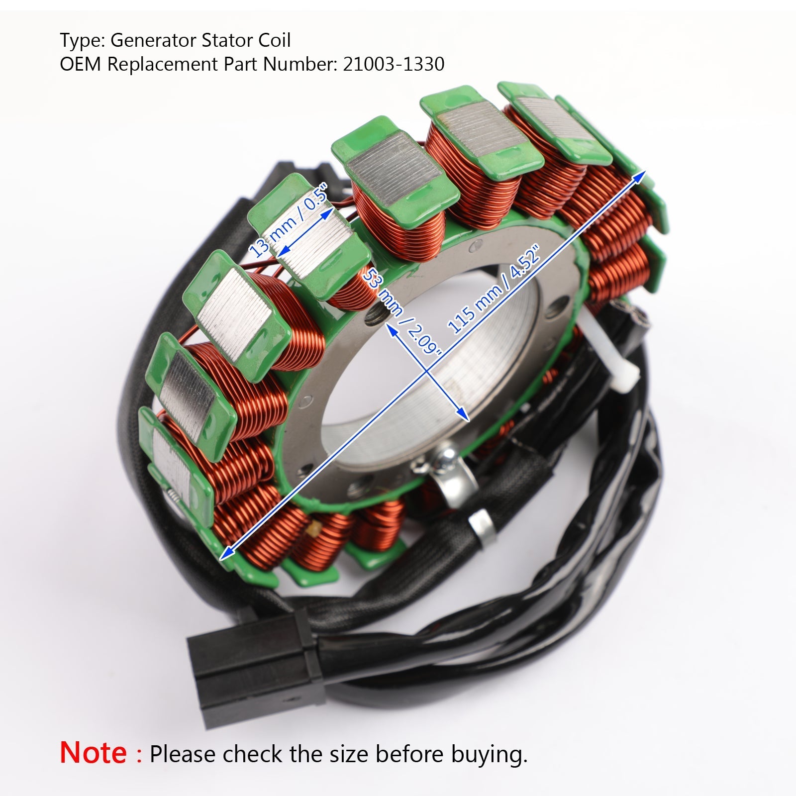 Generator Stator Coil Alternator Fit for Kawasaki ZX6R Ninja ZX-6R 1998-1999