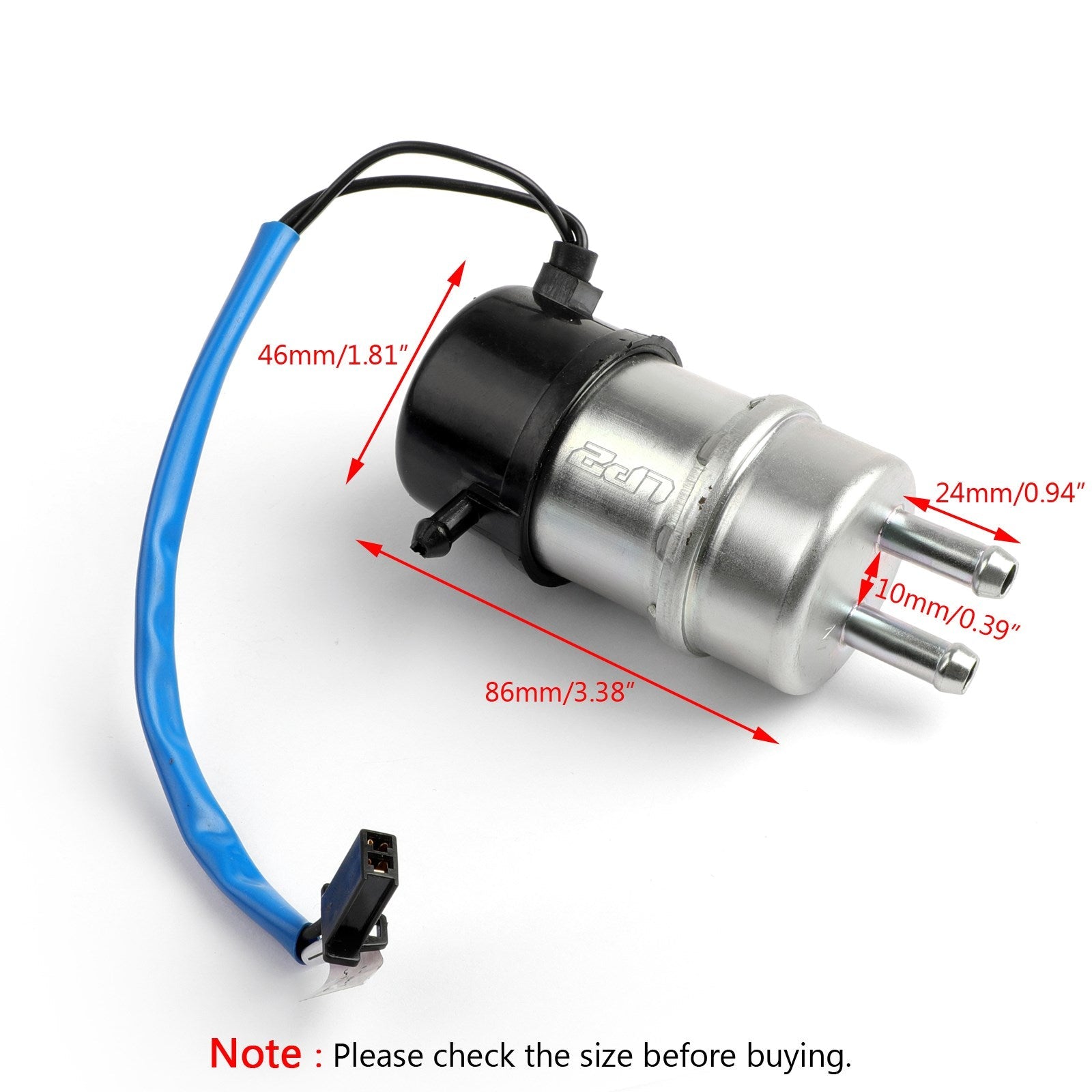 Electric Fuel Pump 8mm For Yamaha Virago XV FZR 400 XV535 FZX250 FZR600 FZX750 Generic