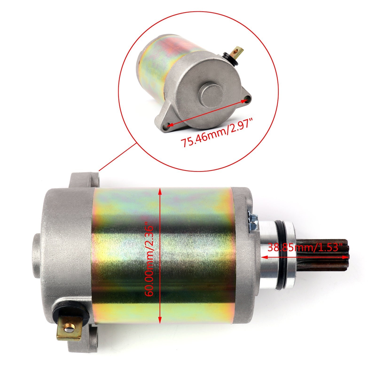 Motor Starter For Suzuki AN125 VECSTAR (CF42A) AN150 VECSTAR (CG41A) 1995-2000 Generic