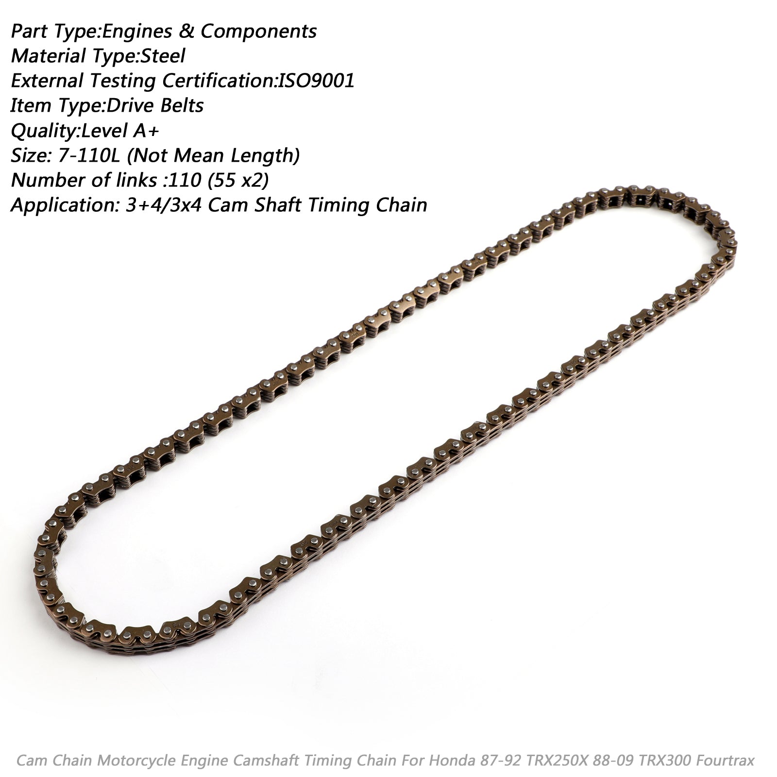 Timing Cam Chain For Honda TRX250X TRX300EX TRX300 250X 300EX 14401-HC0-003 Generic