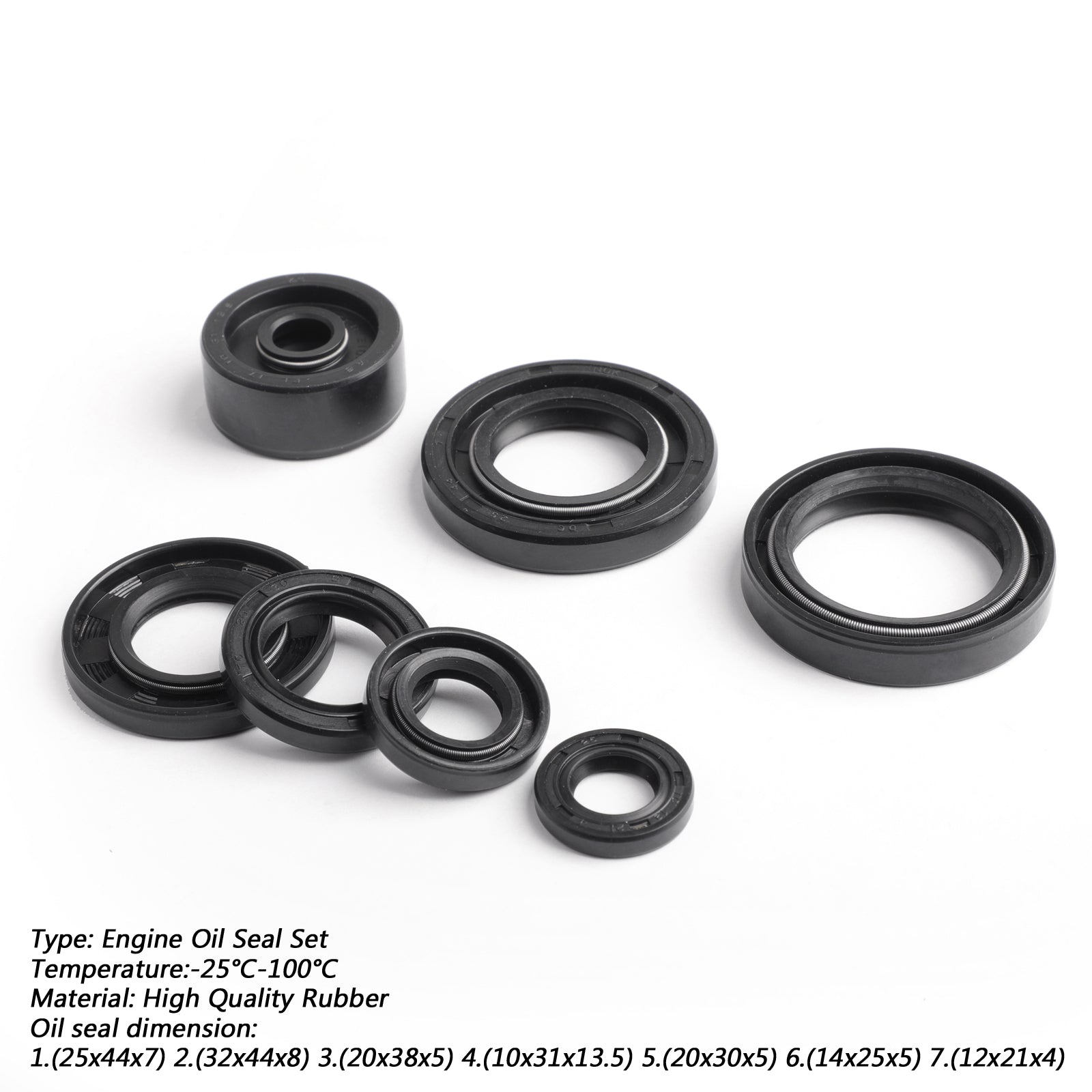 Engine Oil Seal Set Fits Yamaha DT125E DT125 DT125RN DT125RH