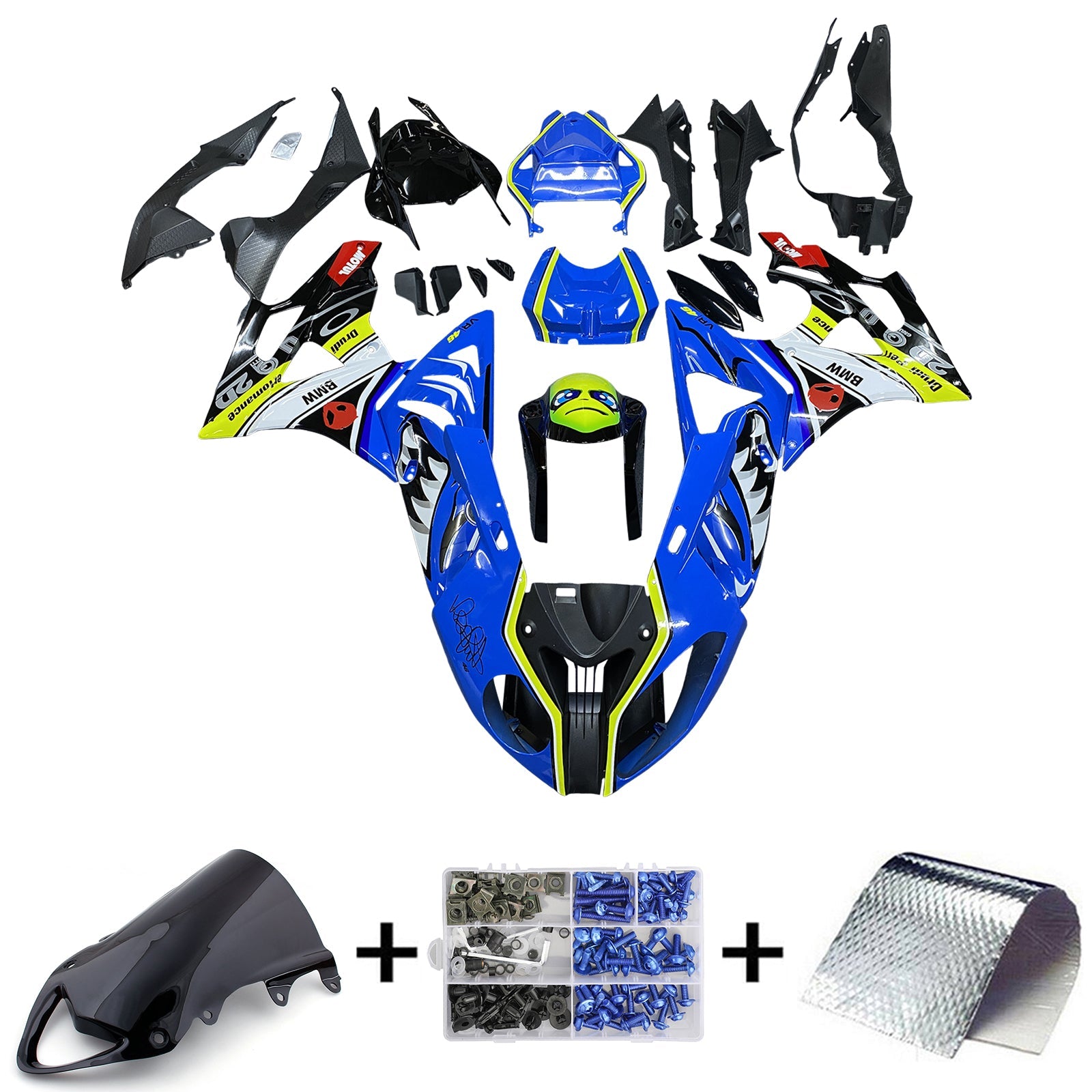 Amotopart BMW S1000RR 2009-2014 Fairing Kit Bodywork Plastic ABS