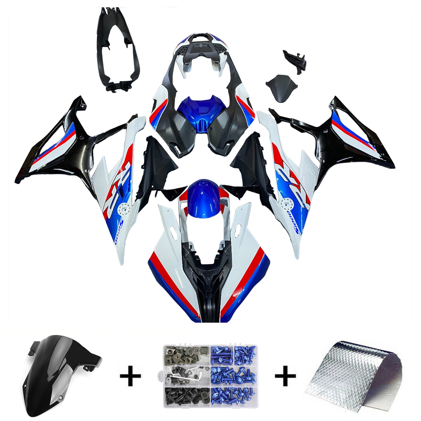 Kit de carenado para BMW S1000RR 2019-2022 Genérico