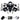 Fairings 2003-2004 Honda CBR 600 RR Black & Silver Honda Generic