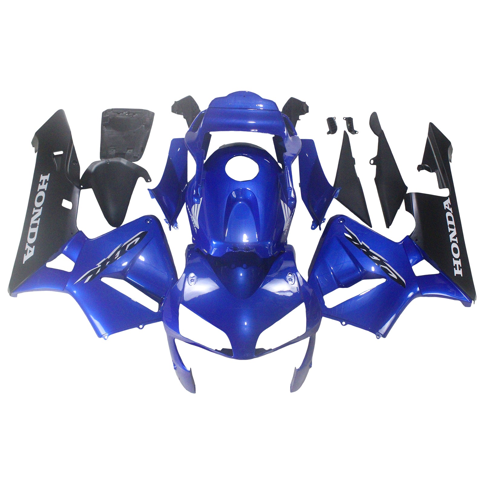 Carenados 2003-2004 Honda CBR 600 RR azul y negro CBR genérico