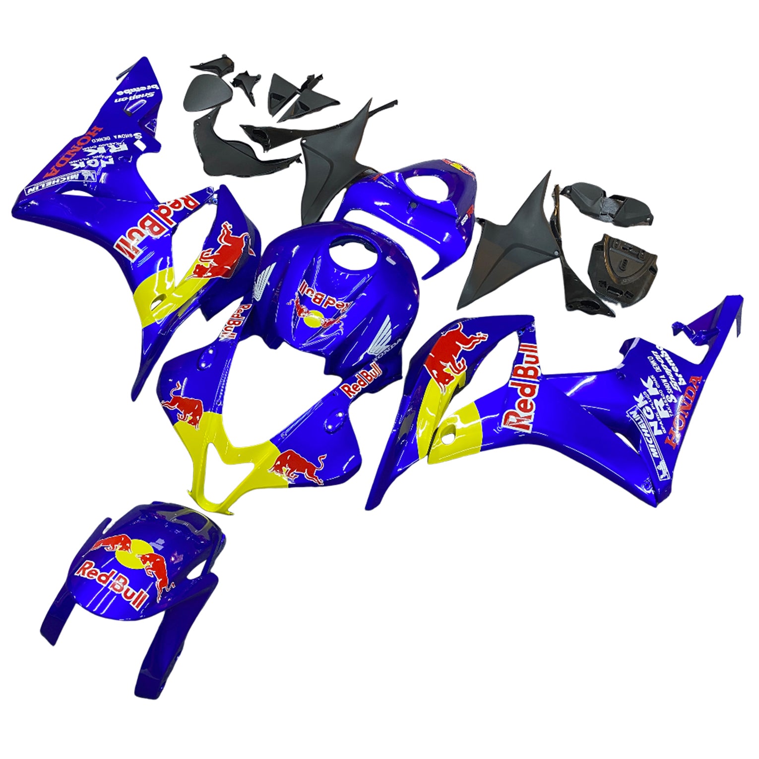 Fairings 2007-2008 Honda CBR 600 RR Blue Red Bull Generic