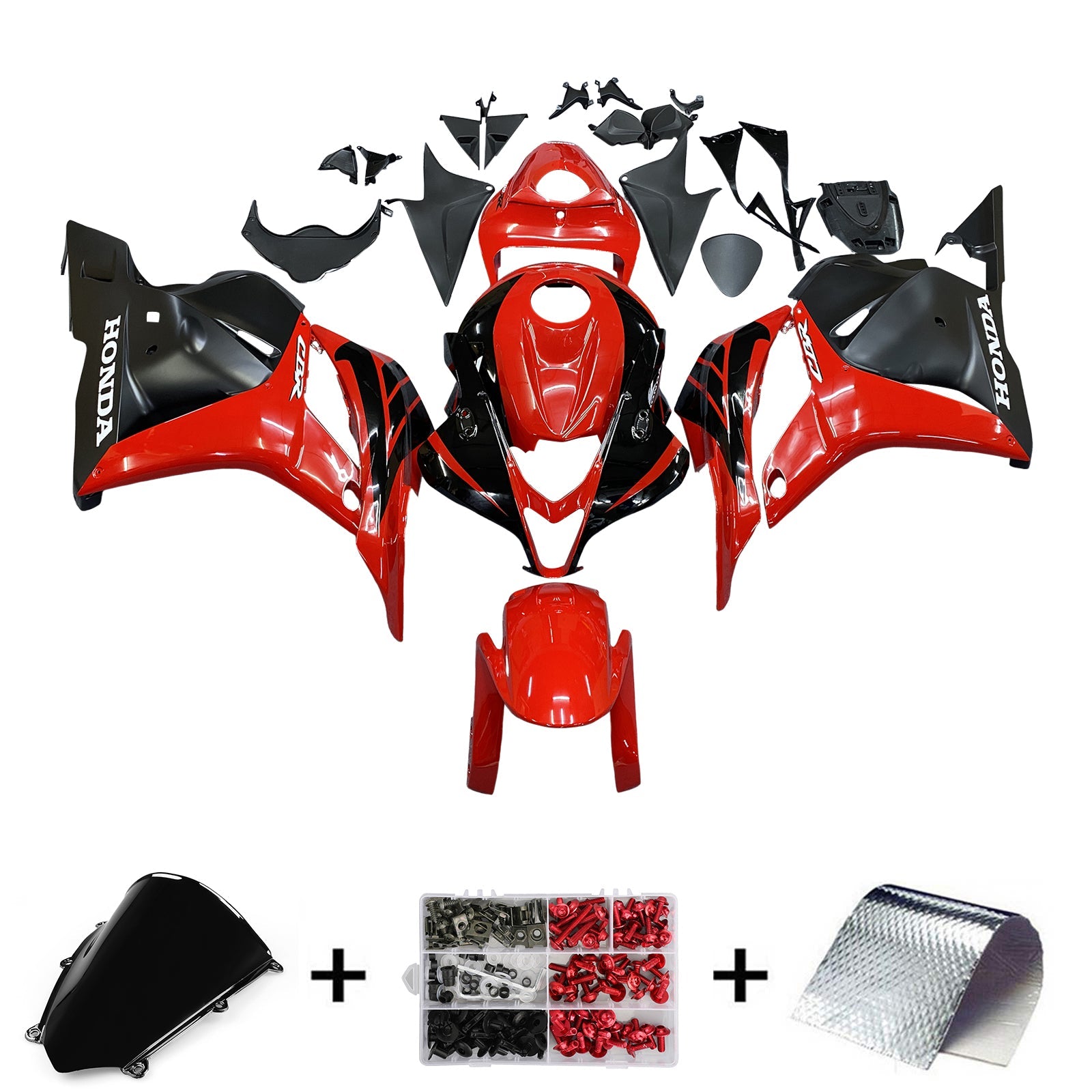 Fairings 2009-2012 Honda CBR 600 RR Red & Black CBR Generic