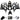 Fairings 2009-2012 Honda CBR 600 RR Black CBR Generic