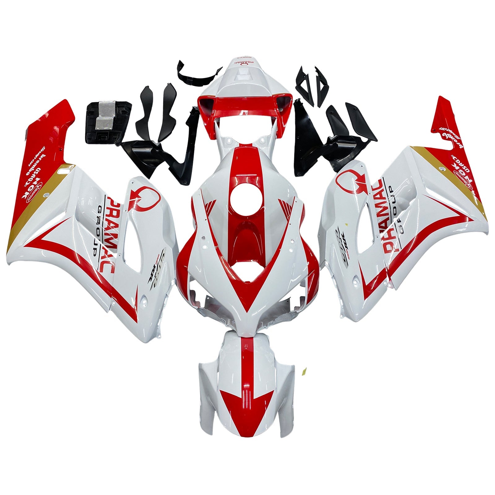 Carenados 2004-2005 Honda CBR 1000 RR Blanco Rojo Honda Generic