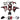 Fairings 2008-2011 Honda CBR 1000 RR Black & Cherry Red Flame Generic