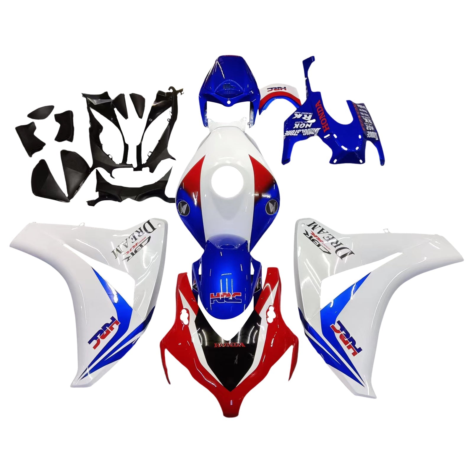 Carenados 2008-2011 Honda CBR 1000 RR Rojo Blanco Azul HRC Genérico