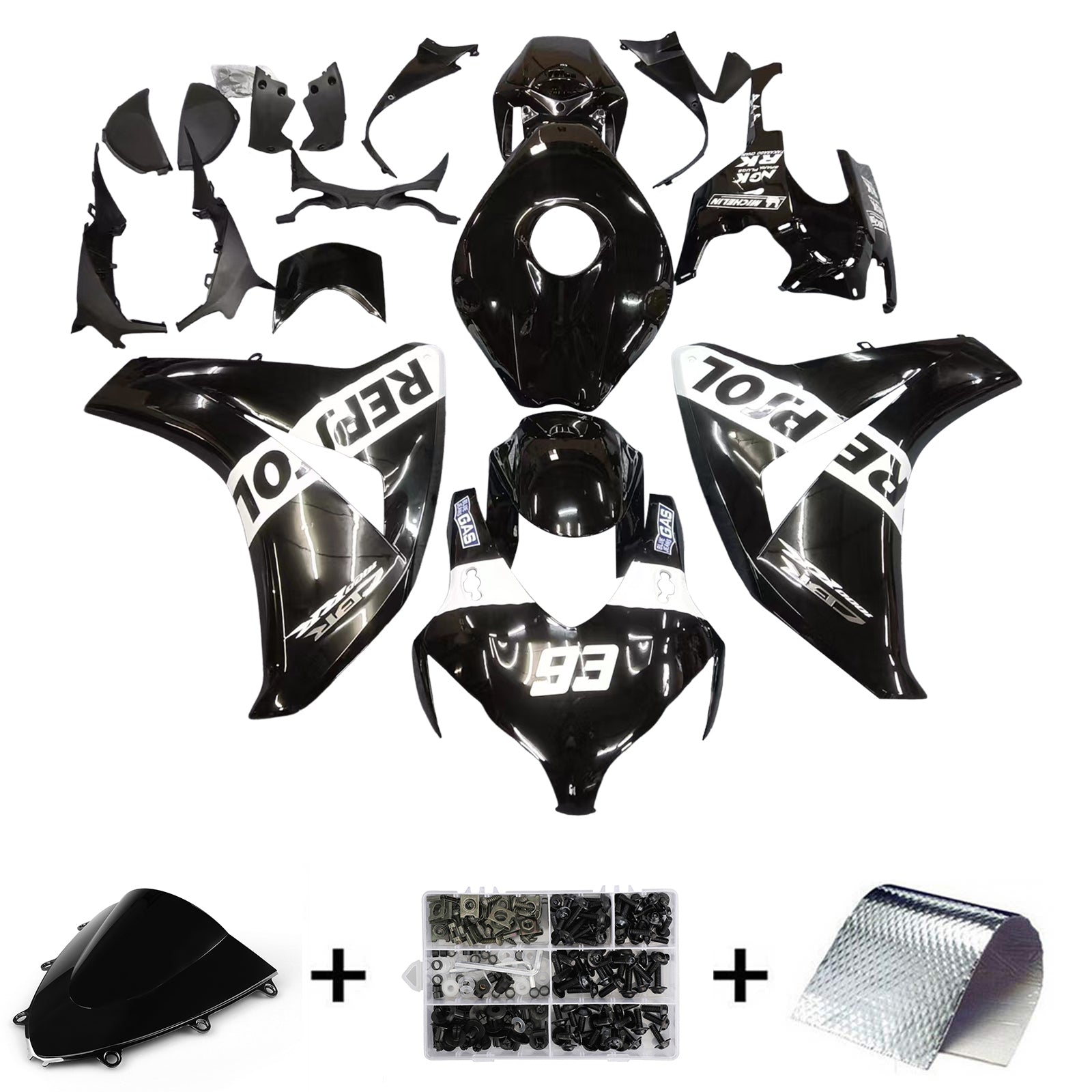 Honda CBR1000RR 2008-2011 Fairing Kit Bodywork Plastic ABS