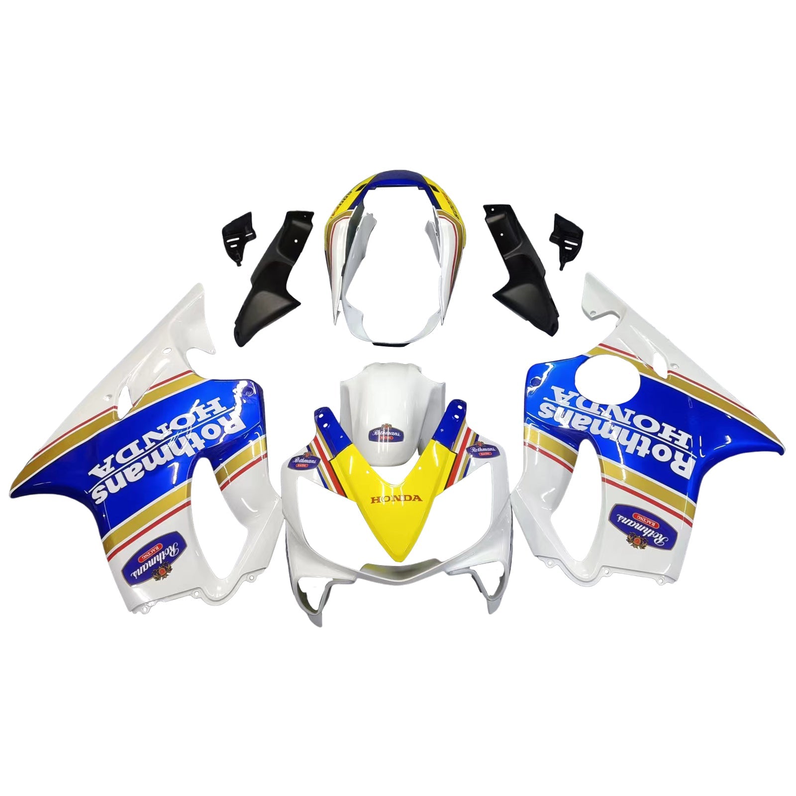 Fairings 2004-2007 Honda CBR 600 F4i White Rothmans Honda Generic