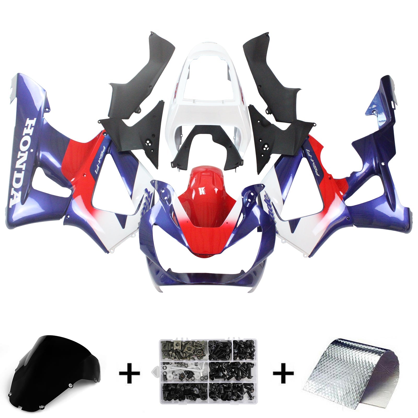 Honda CBR929RR 2000-2001 Fairing Kit Bodywork Plastic ABS