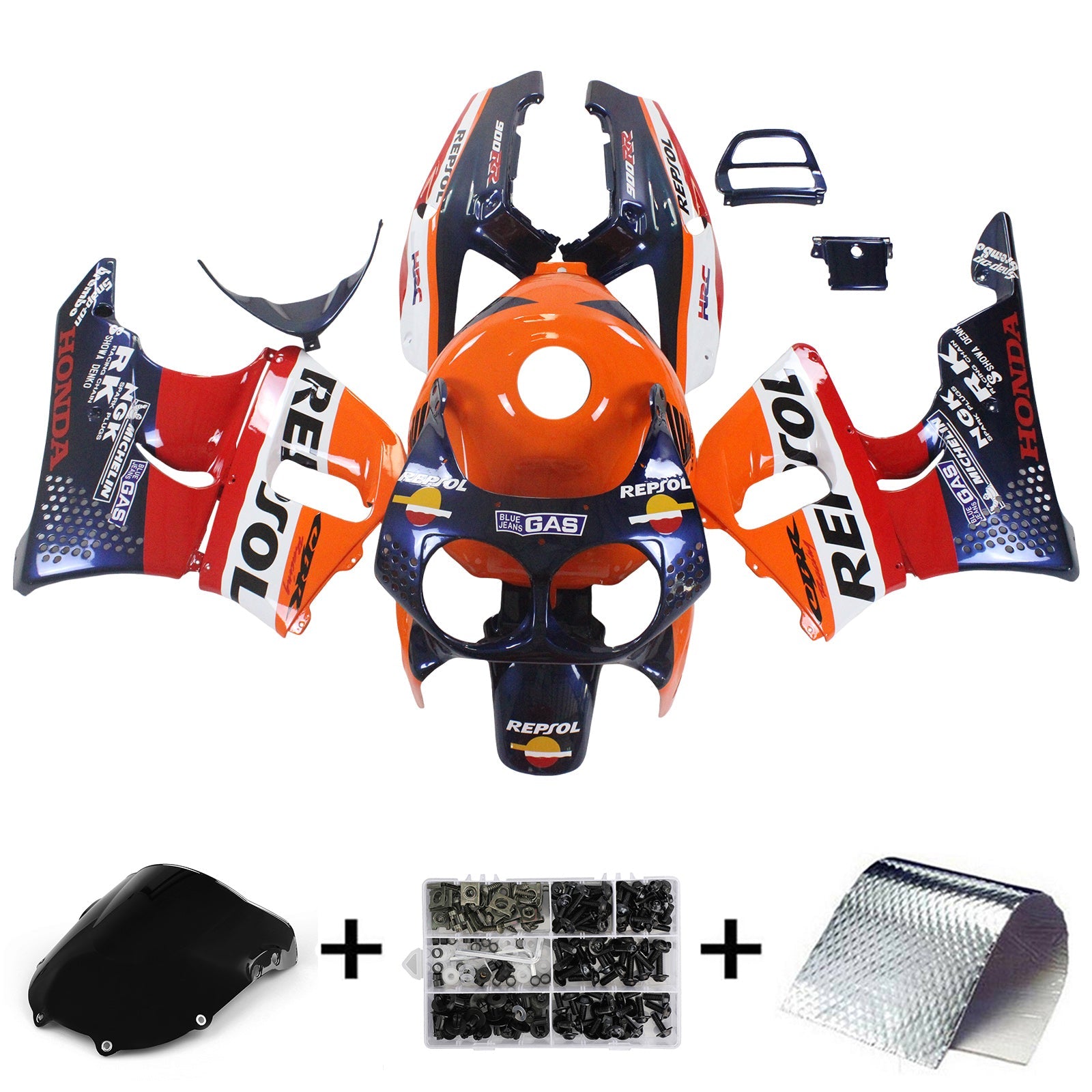 Honda CBR900RR 893 1992-1993 Fairing Kit Bodywork Plastic ABS