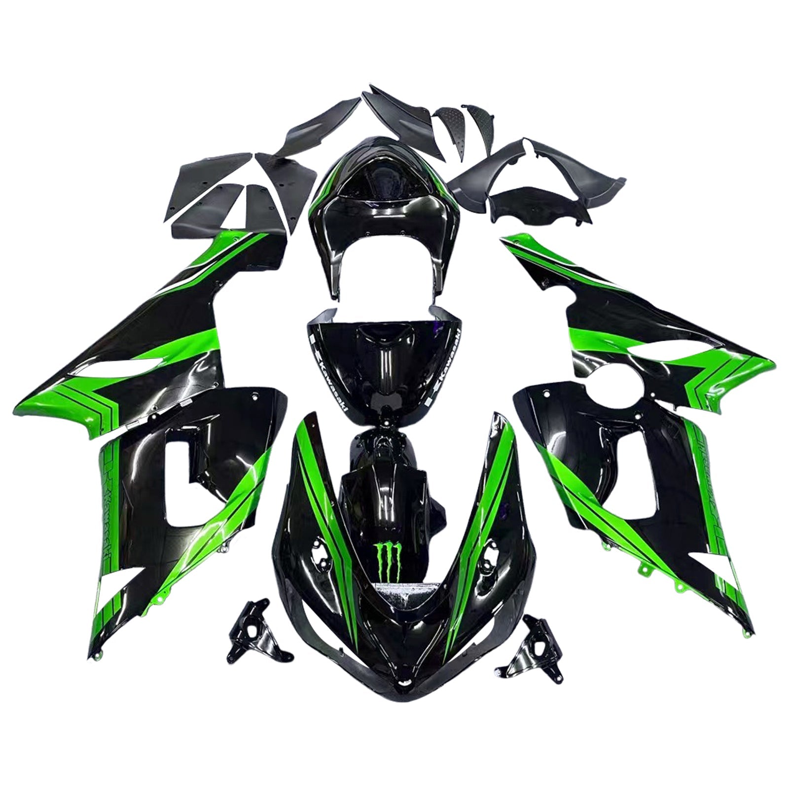 Kawasaki ZX6R 636 2005-2006 Fairing Kit Bodywork Plastic ABS