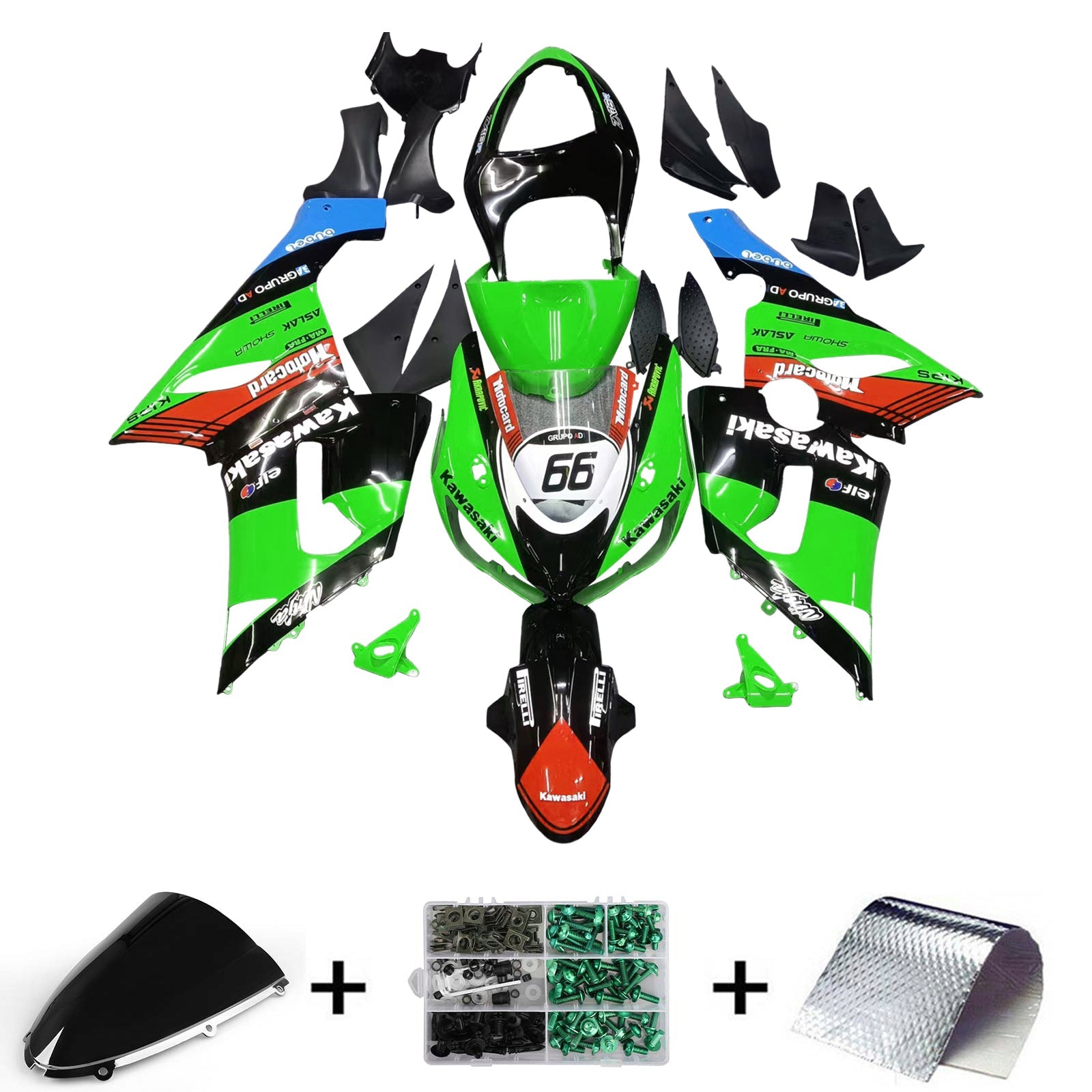 Fairing Kit For Kawasaki ZX6R 636 2005-2006 Generic