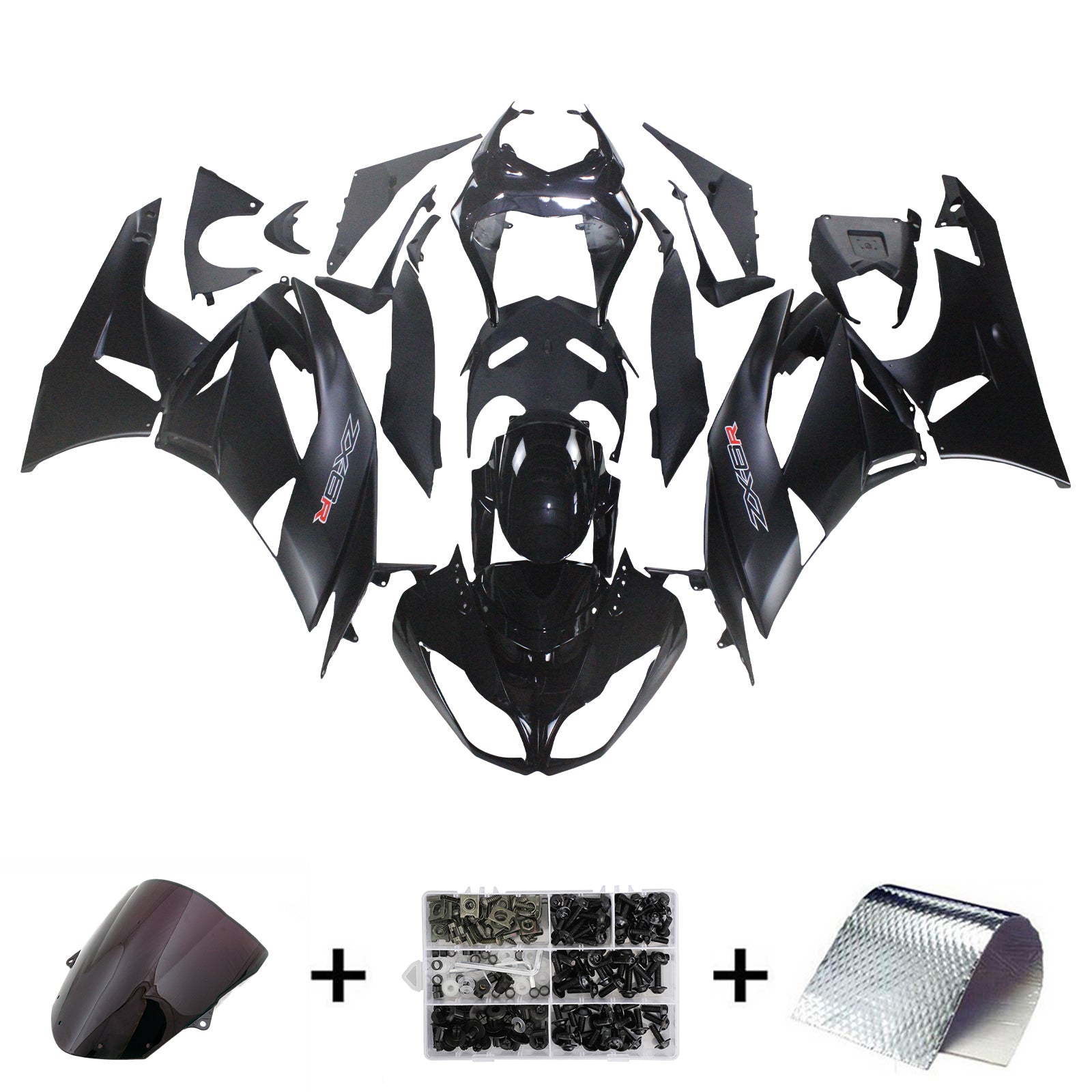 Kawasaki ZX6R 636 2009-2012 Fairing Kit Bodywork Plastic ABS