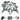 Kawasaki ZX6R 636 2013-2018 Fairing Kit Bodywork Plastic ABS