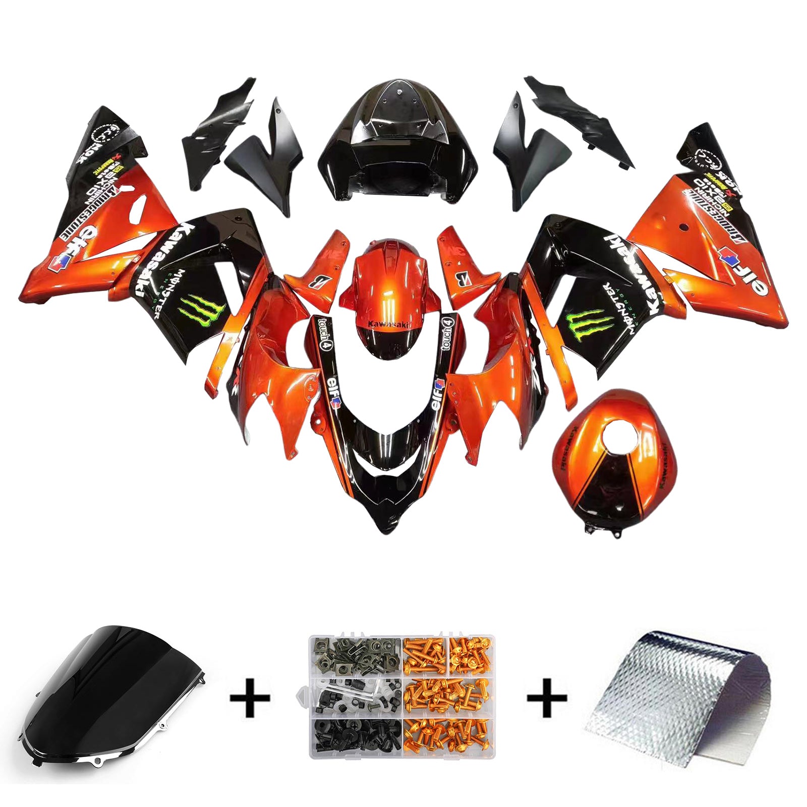 Kit Carenado Kawasaki ZX10R 2004-2005 Carrocería Plástico ABS