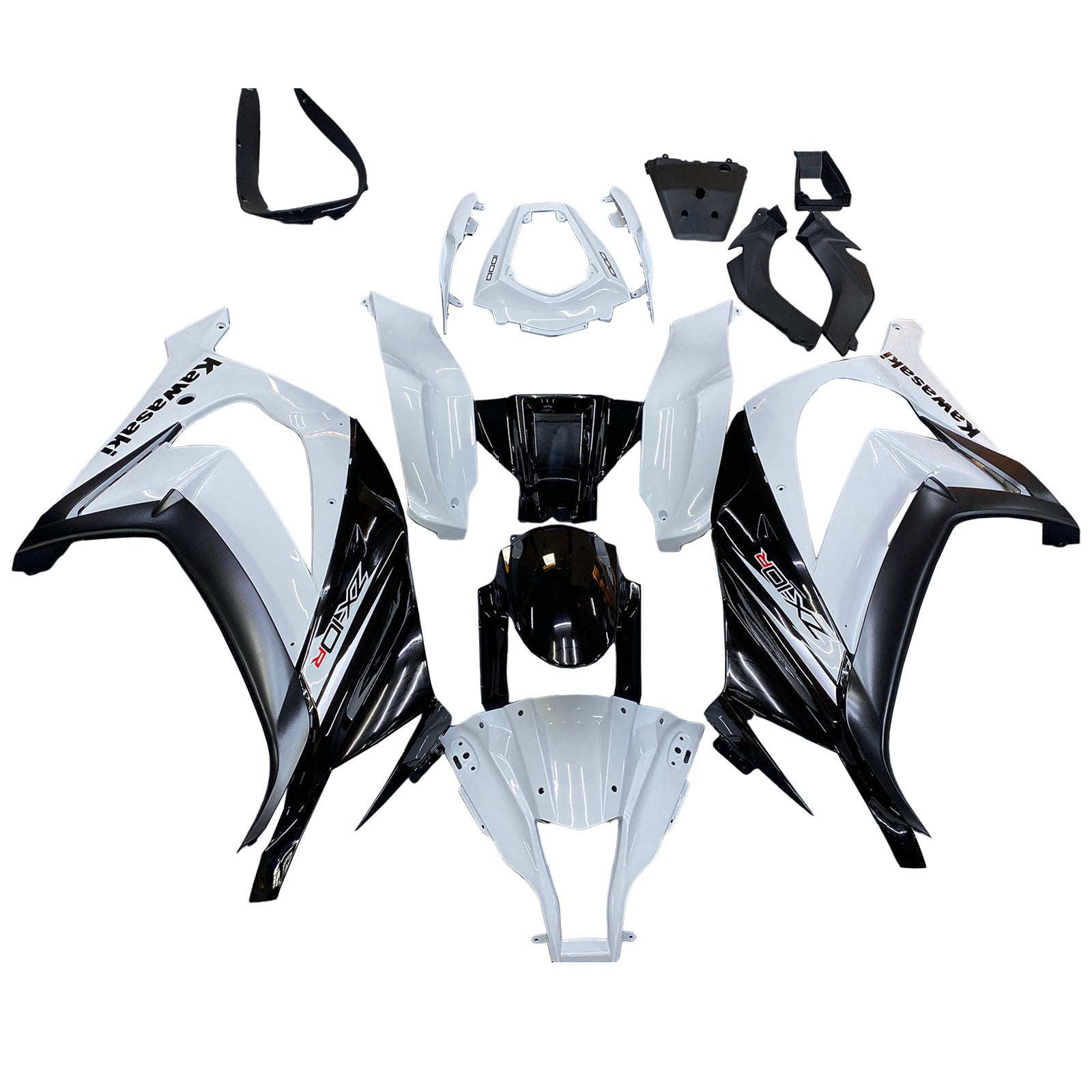 Fairings 2011-2015 Plastics Kawasaki ZX10R Ninja White ZX10R Generic