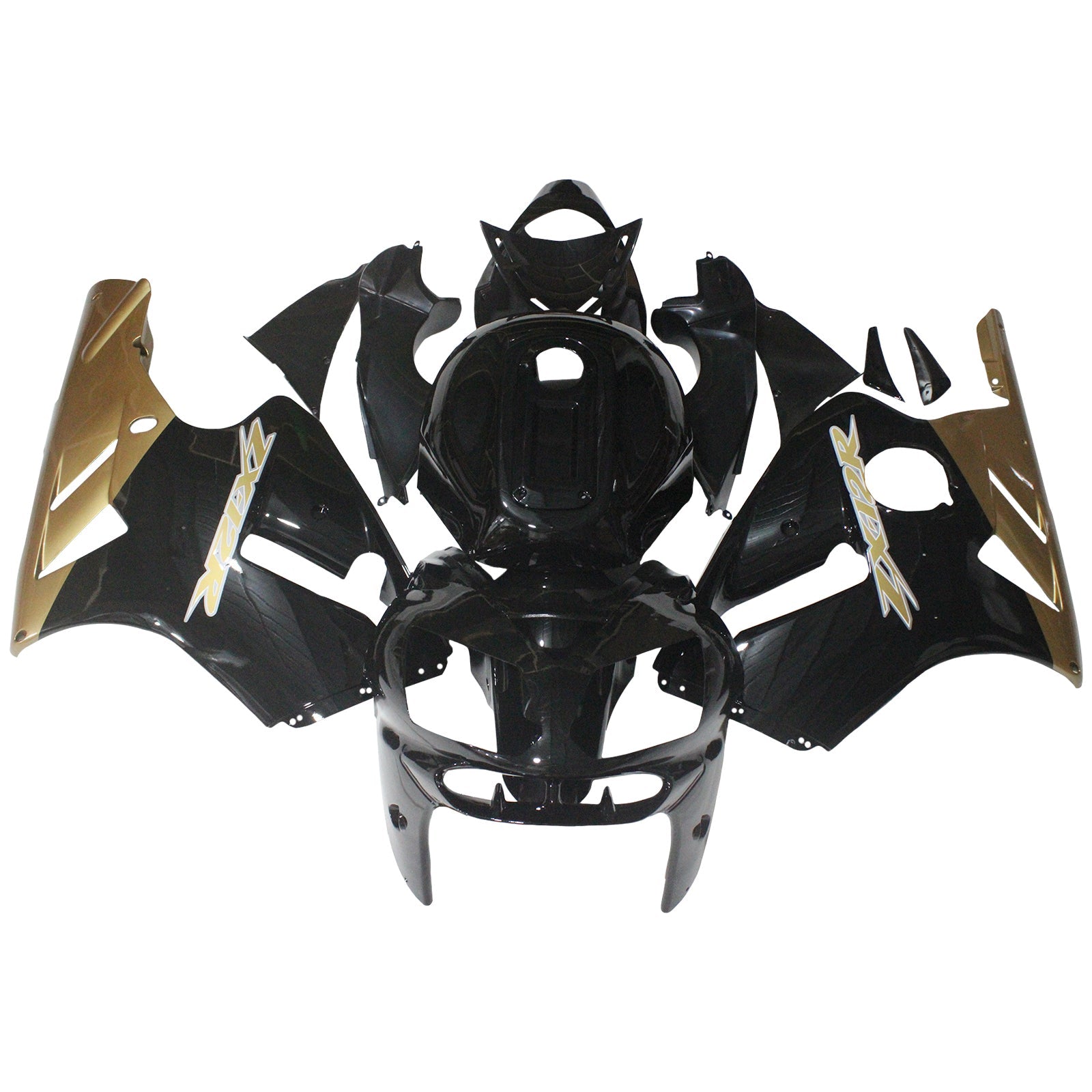 Fairings Kawasaki ZX12R Ninja Black & Gold ZX12R (2002-2005) Generic