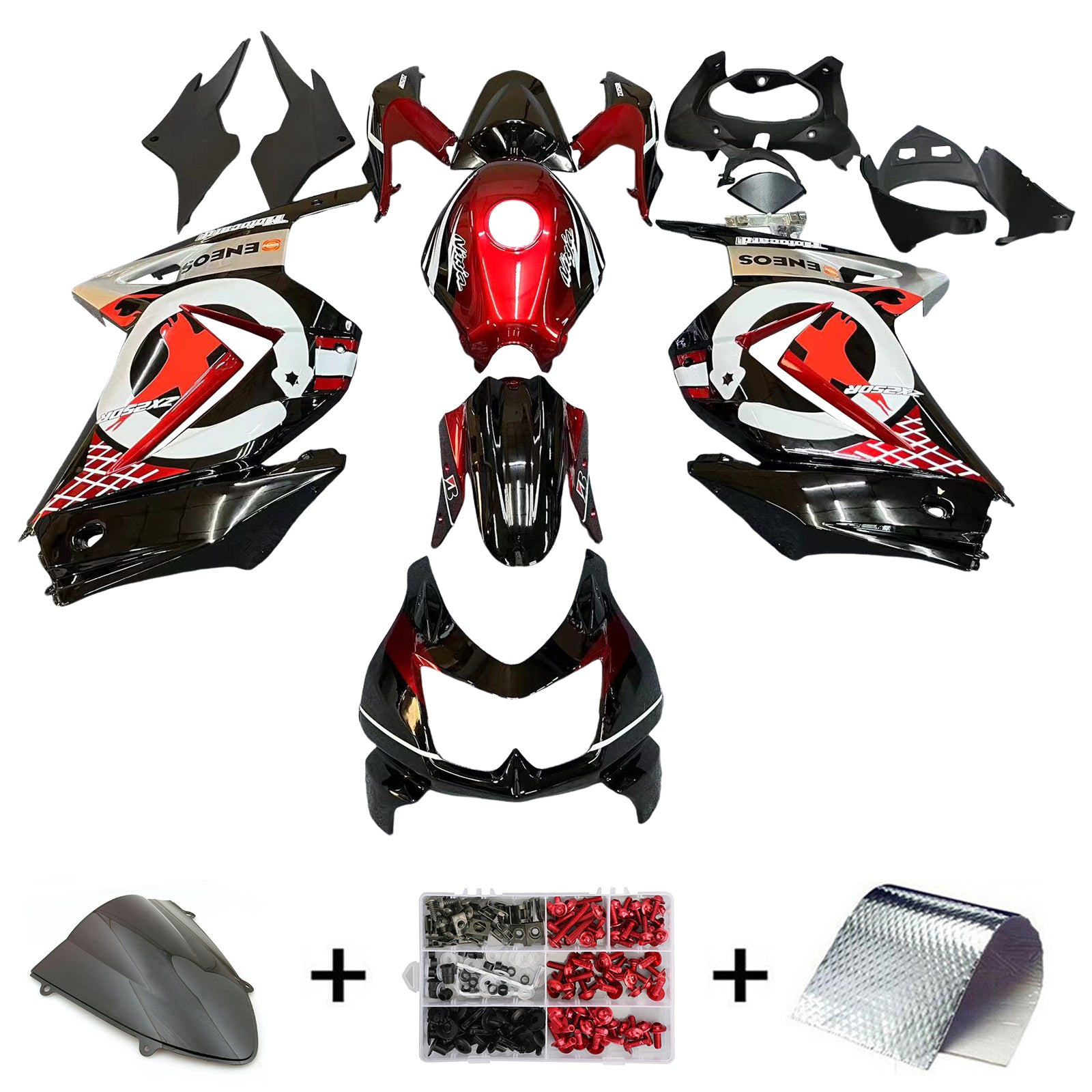 Kawasaki EX250 Ninja250R 2008-2012 Kit Carenado Carrocería Plástico ABS