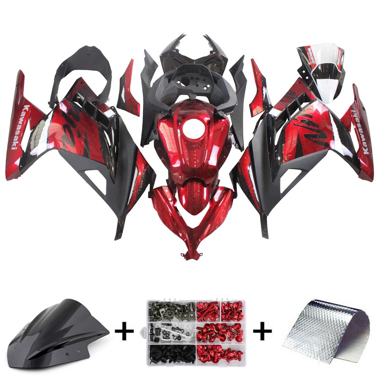 Kawasaki EX300/Ninja300 2013-2017 Kit Carenado Carrocería Plástico ABS