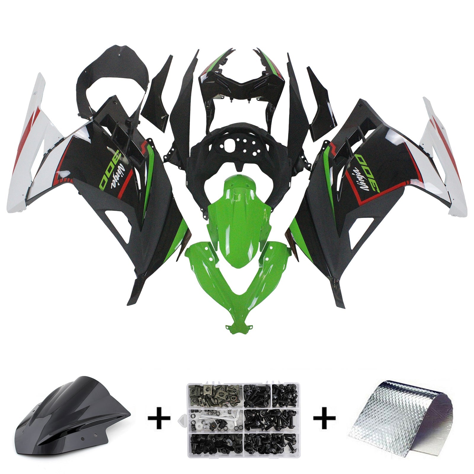 Kawasaki EX300/Ninja300 2013-2017 Kit Carenado Carrocería Plástico ABS