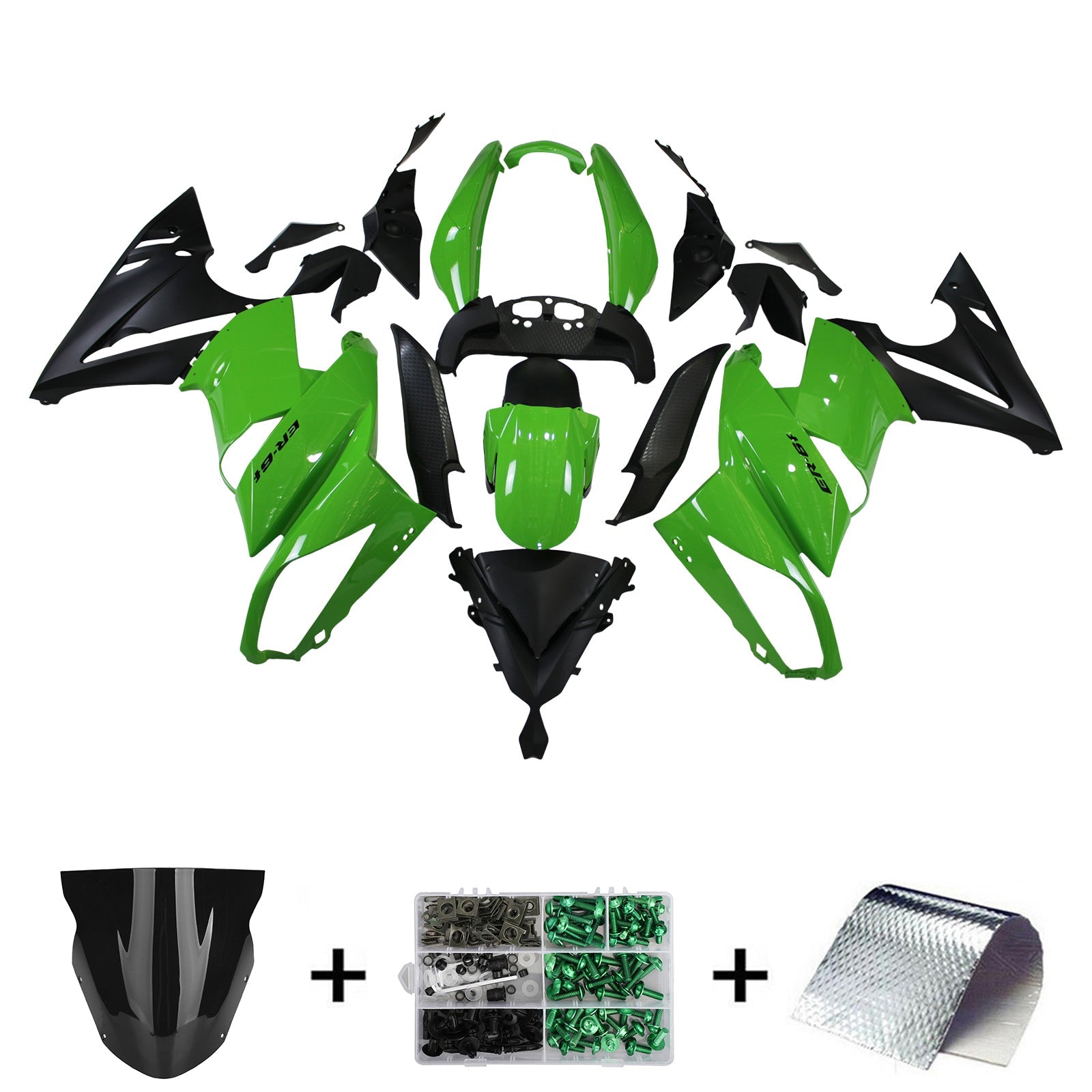 Fairing Kit Plastic for Kawasaki Ninja 650 ER-6F EX650 2009-2011 04# Generic