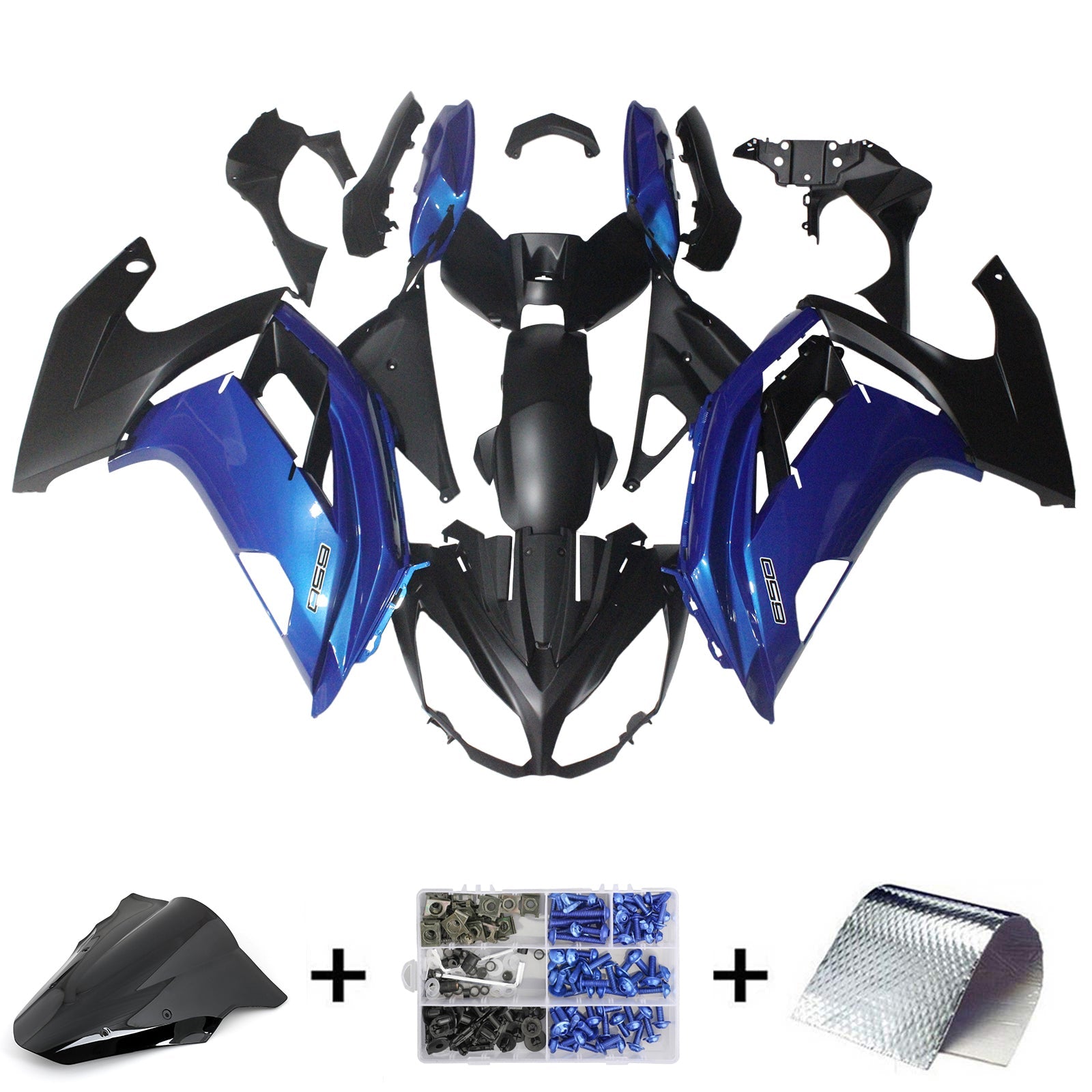 Fairing Kit Plastic for Kawasaki Ninja 650 ER-6F EX650 2012-2016 04# Generic