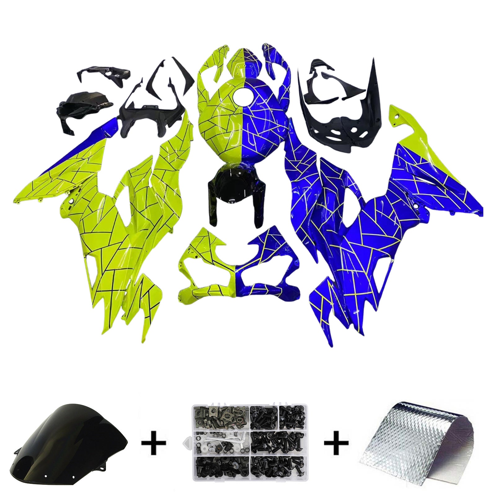 Kawasaki ZX6R 2019-2023 Fairing Kit Bodywork Plastic ABS