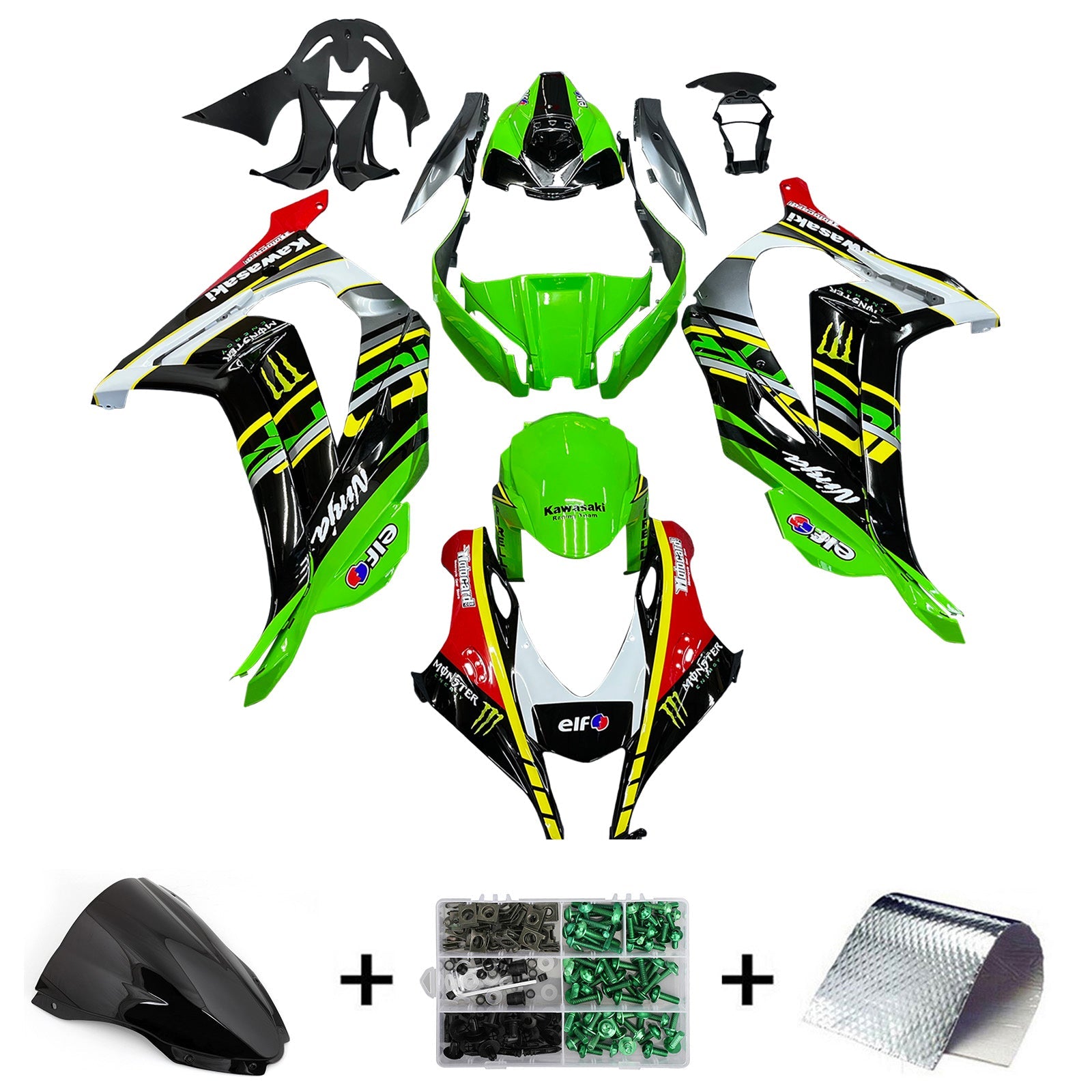 Kawasaki ZX10R 2016-2020 Fairing Kit Bodywork Plastic ABS