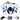 Fairings 2003-2004 Suzuki GSXR 1000 White & Blue GSXR Generic