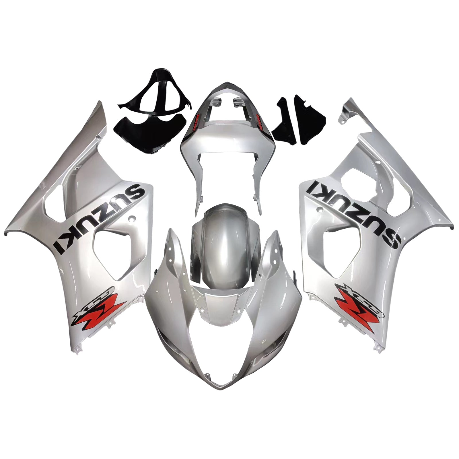 Carenados 2003-2004 Suzuki GSXR 1000 Plata GSXR