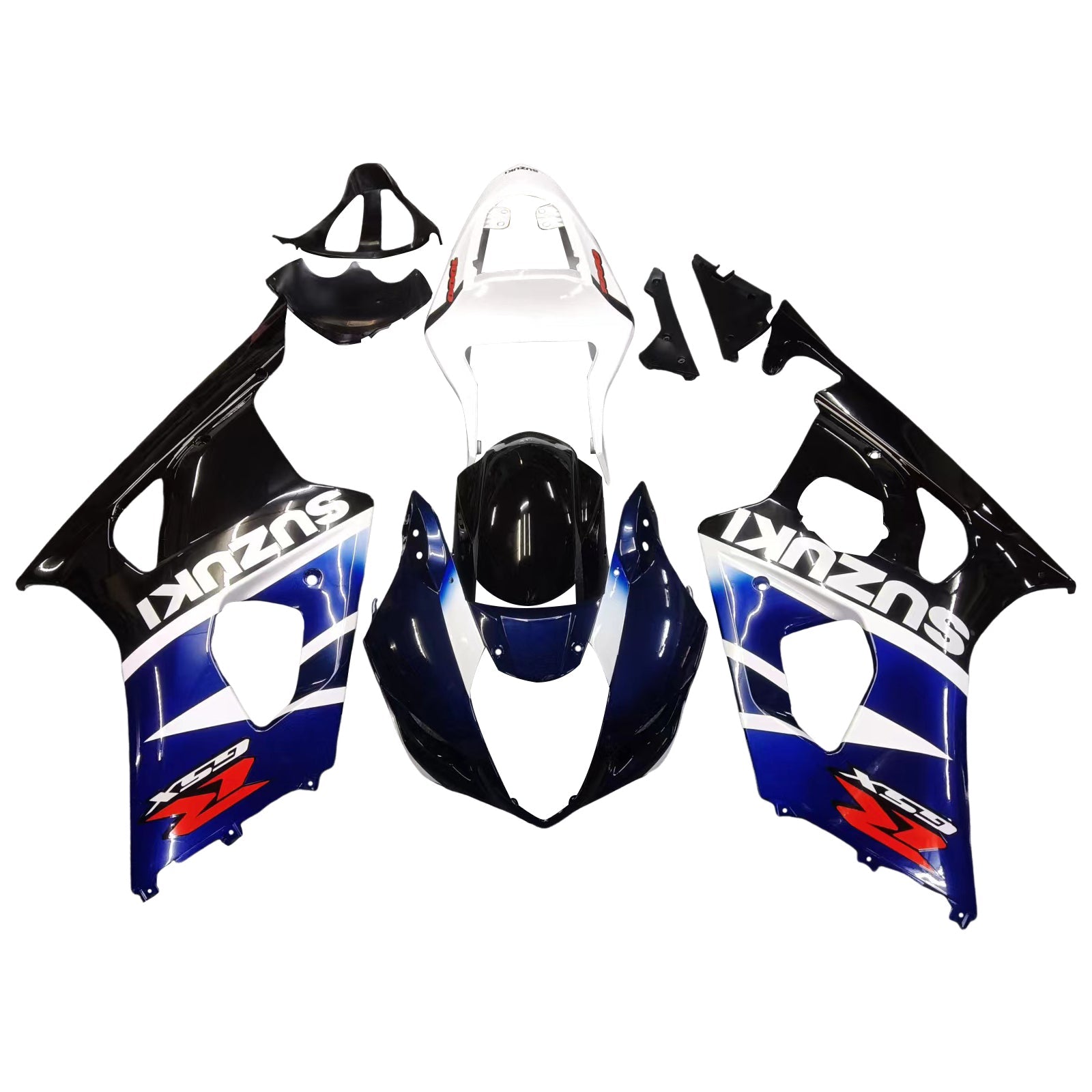 Fairings 2003-2004 Suzuki GSXR 1000 Black Blue White GSXR Generic