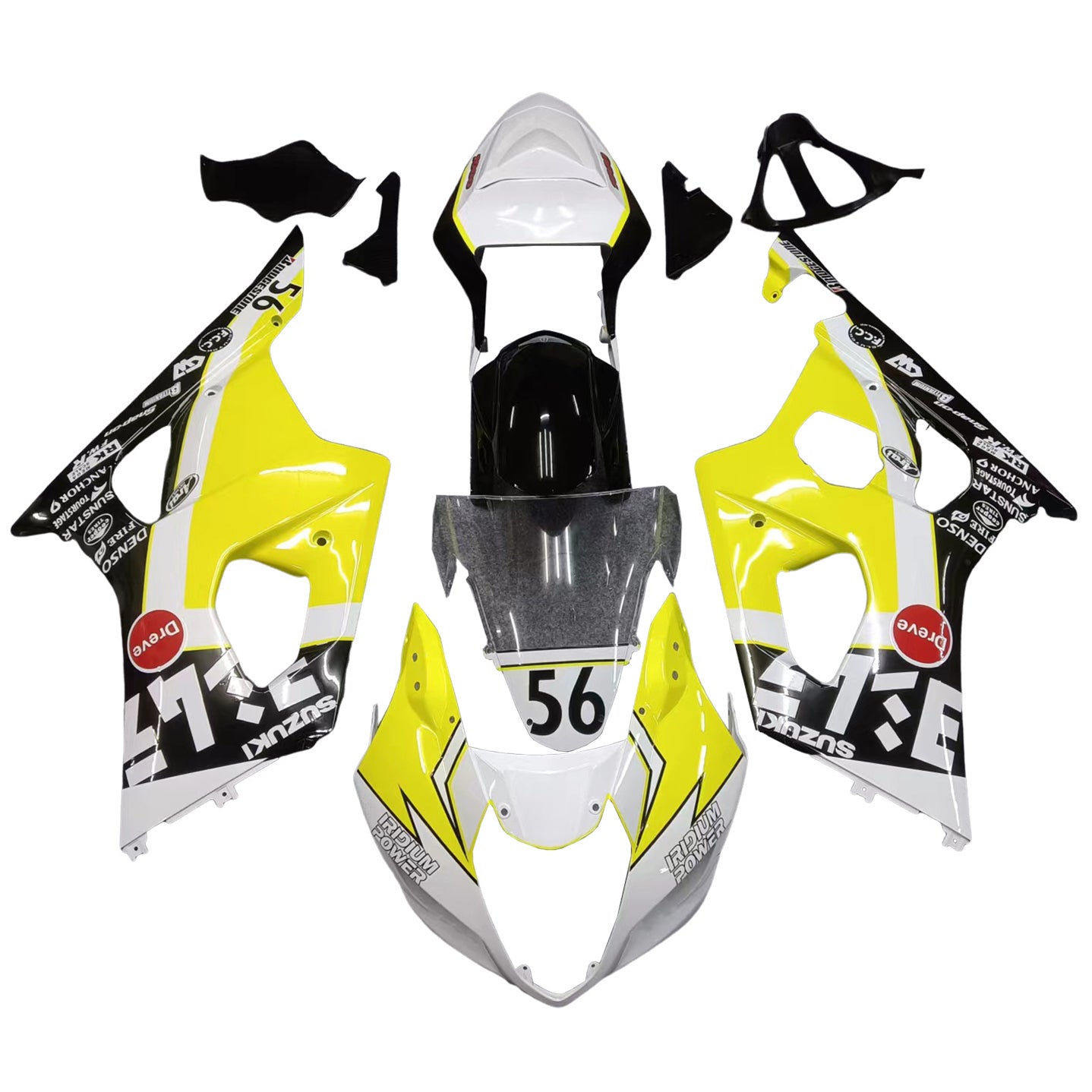 Suzuki GSXR1000 2003-2004 K3 Fairing Kit Bodywork Plastic ABS