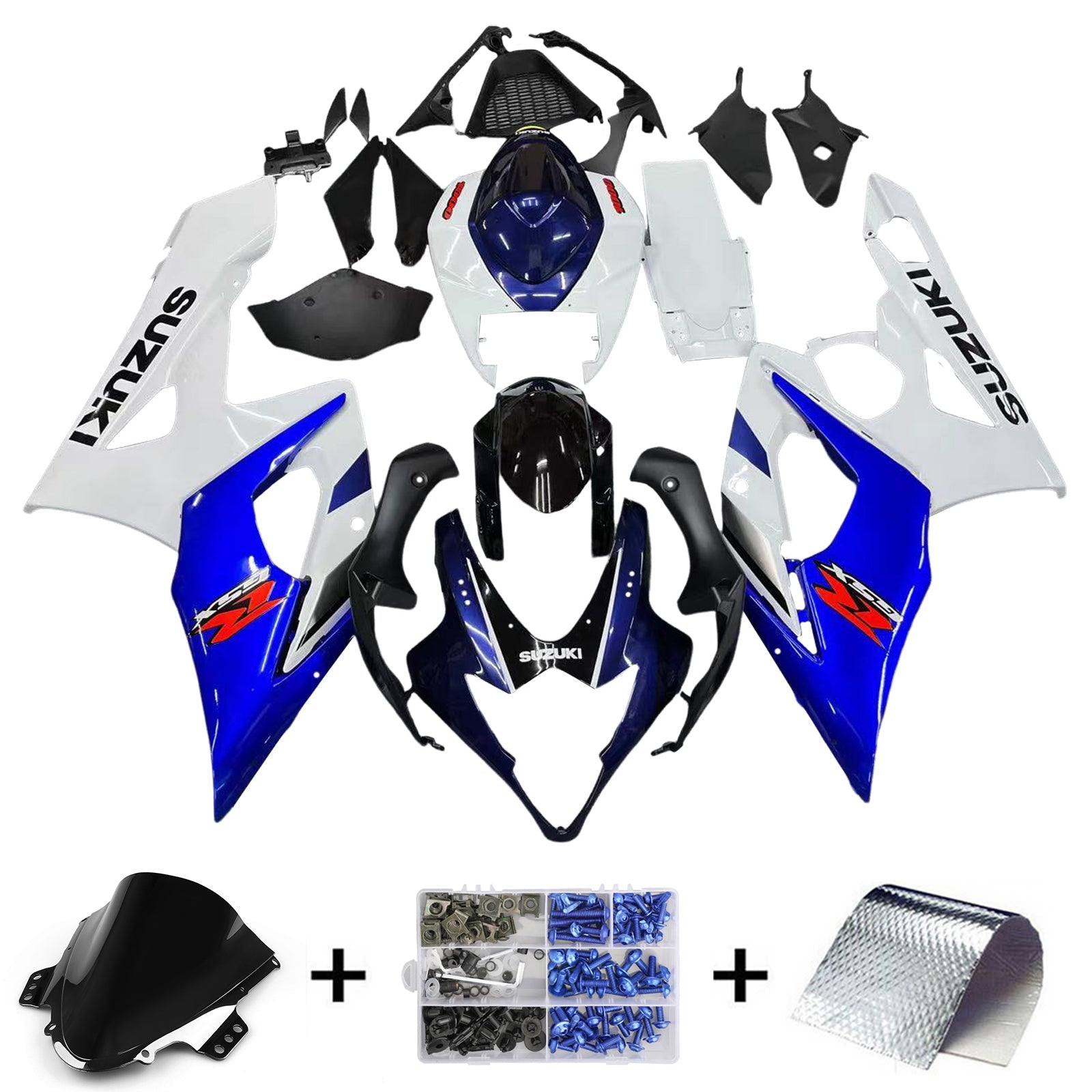 Fairings 2005-2006 Suzuki GSXR 1000 White & Blue GSXR