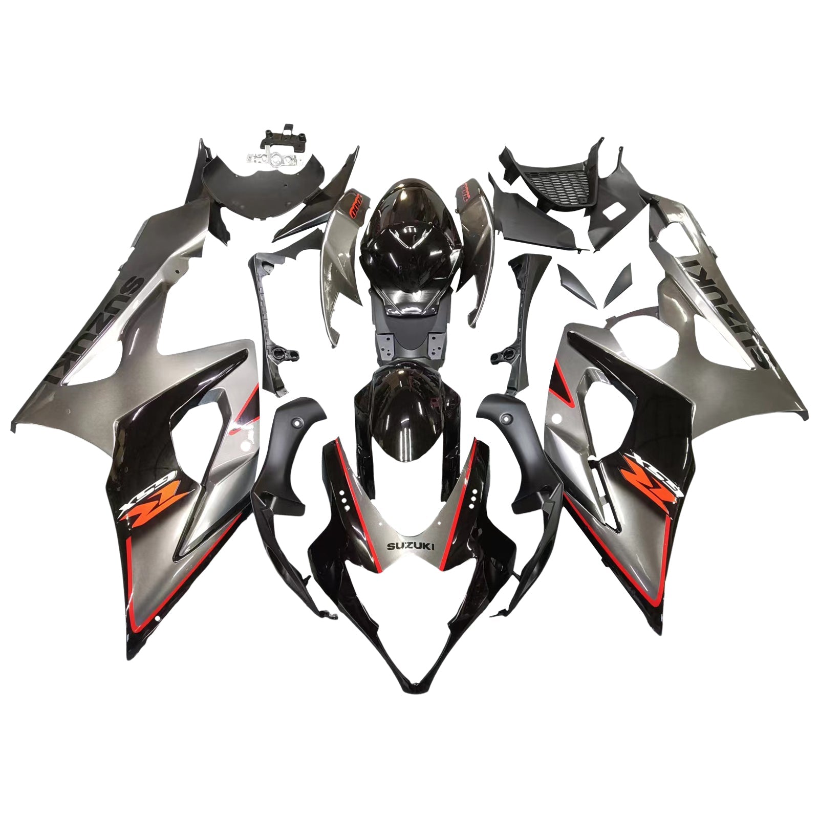 Fairings 2005-2006 Suzuki GSXR 1000 Silver & Black GSXR