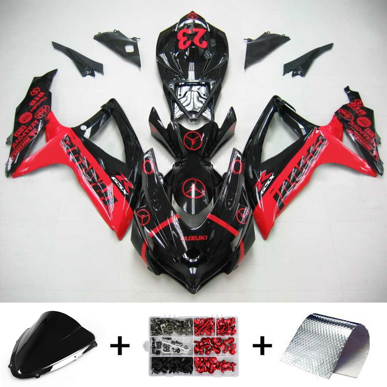 Suzuki GSXR 600/750 2008-2010 Kit Carenado Carrocería Plástico ABS K8