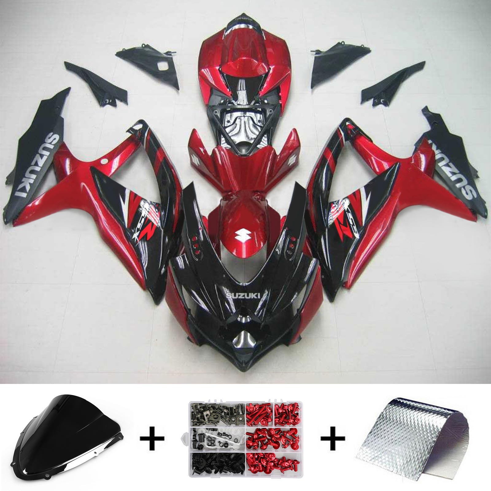 Suzuki GSXR 600/750 2008-2010 Kit Carenado Carrocería Plástico ABS K8