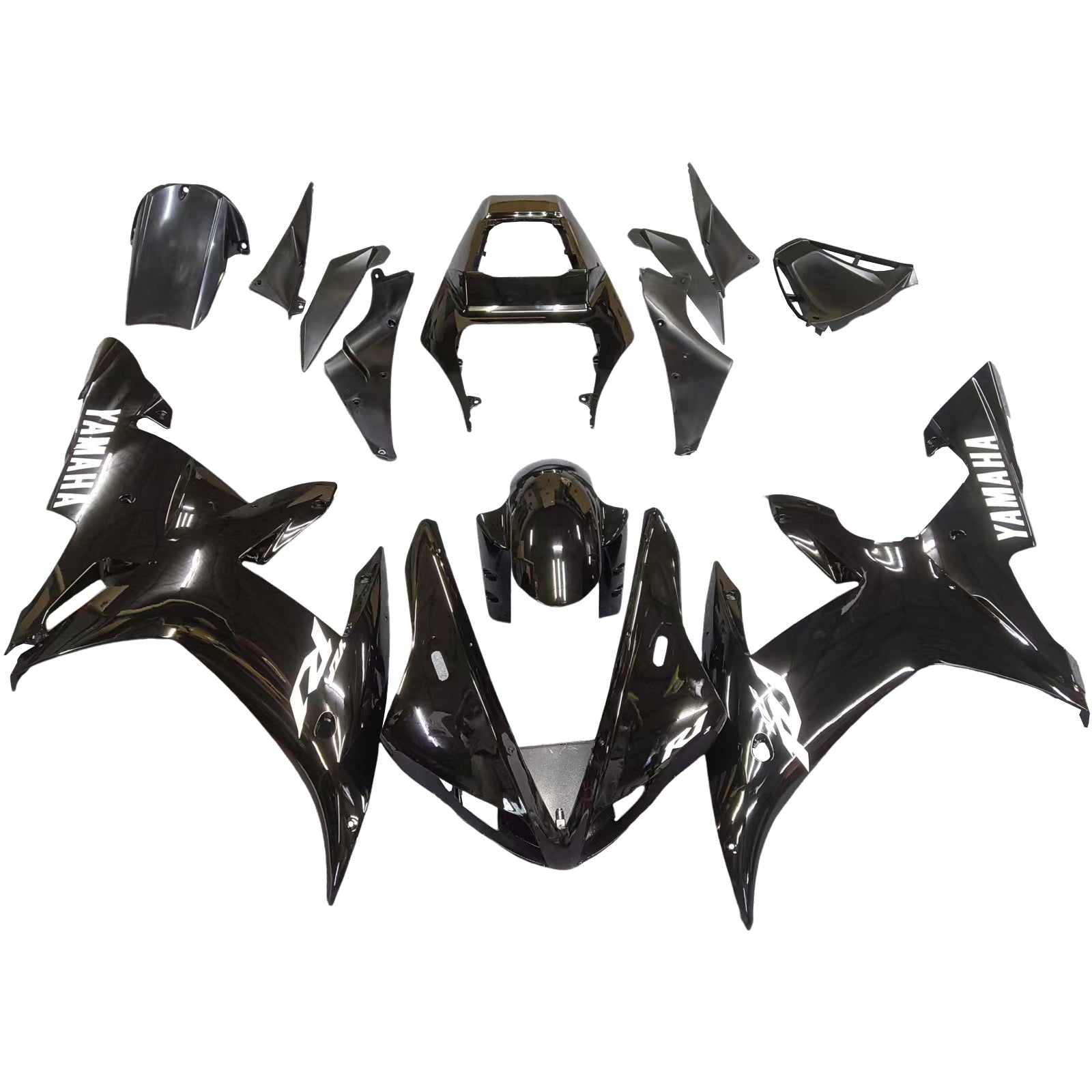 Fairings 2002-2003 Yamaha YZF-R1 All Black R1 Generic