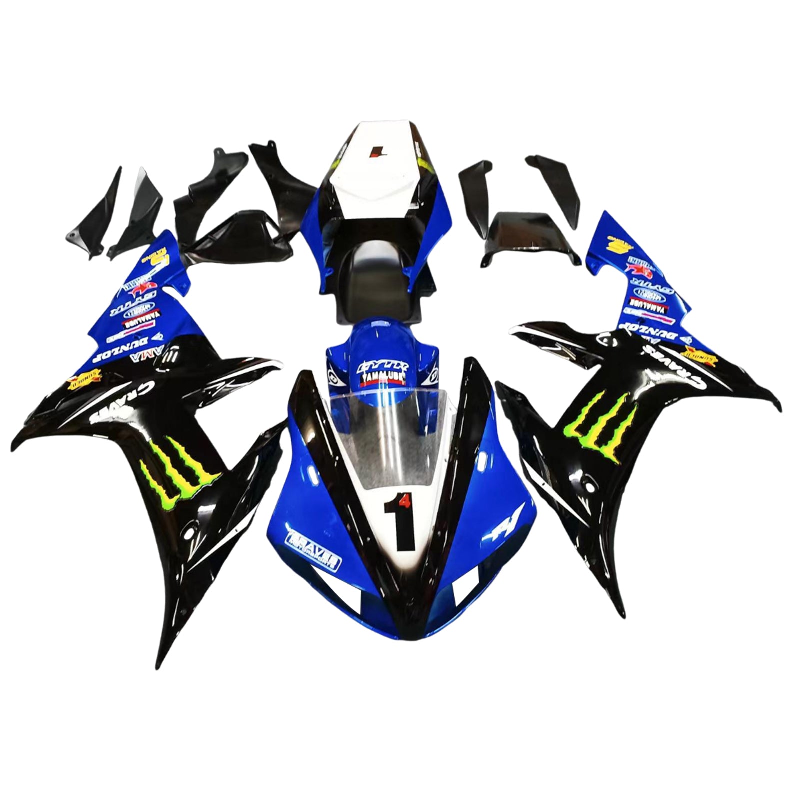 Yamaha YZF 1000 R1 2002-2003 Fairing Kit Bodywork Plastic ABS