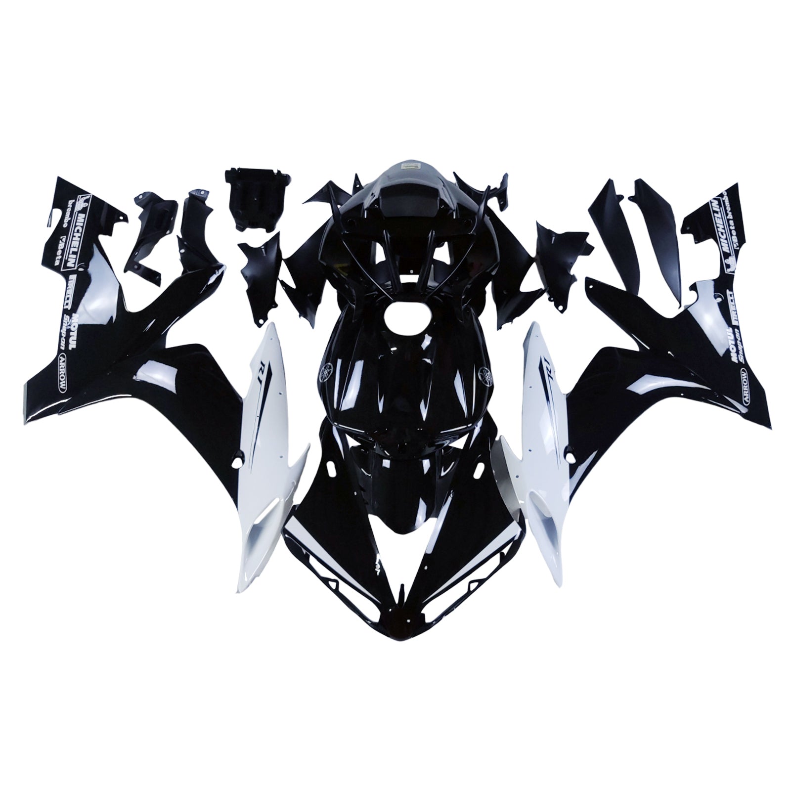 Fairings 2004-2006 Yamaha YZF-R1 Black White R1 Generic